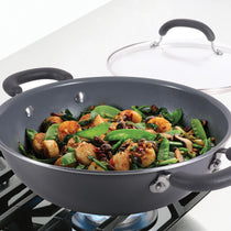 Meyer Anzen Ceramic Coated Cookware 30cm Wok / Kadai with Lid