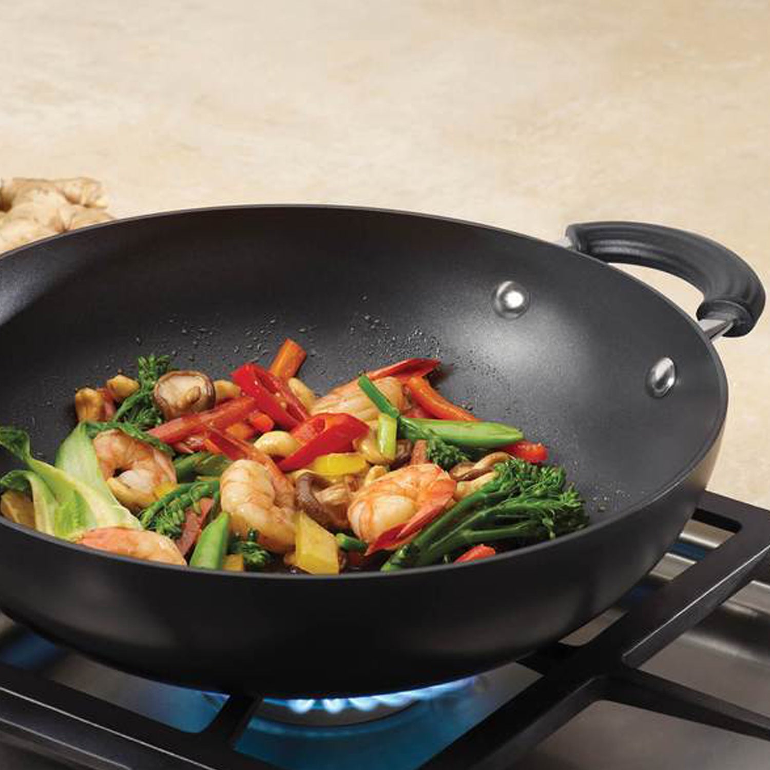 Circulon Origins 3pcs Non-Stick 20cm (Frypan + Kadai) with Glass Lid