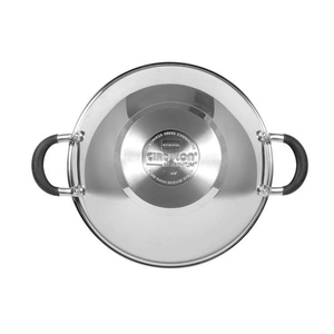 Circulon Momentum 32cm Non-Stick Kadai/Wok with Lid - Pots and Pans
