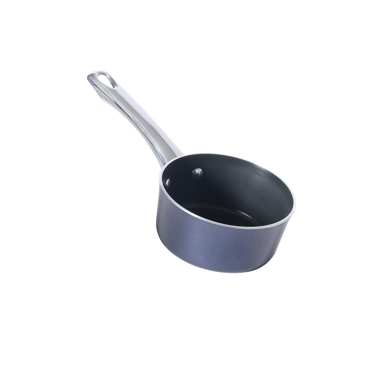 Luminescence Non-Stick 8pcs Cookware Set, Blue (Saucepan+Casserole/Biryani Pot+Frypan+Flat Tawa+Accessories) - Pots and Pans