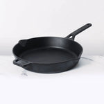 Meyer Pre-Seasoned Cast iron Frypan/Skillet single handle, 26cm-1