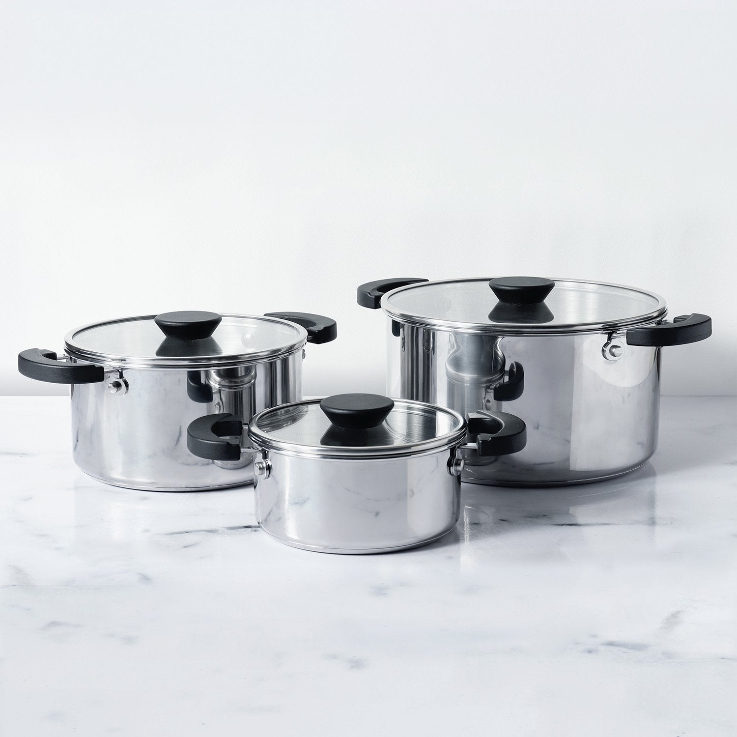 Meyer Kitchen Hacks 3 Piece Casserole Biryani Pot Set - Pots and Pans