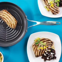 Circulon Non-Stick 28cm Deep Round Grill Pan - Pots and Pans