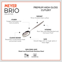 Meyer Brio High-Gloss Stainless Steel Serving Spoon - Pots and Pans