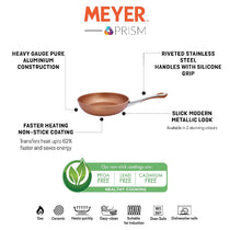 Meyer Prism Aluminium Non-Stick Frypan 26cm, Copper - Pots and Pans
