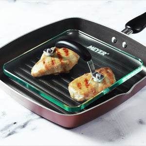 Meyer Glass Grill Pan Press - Pots and Pans