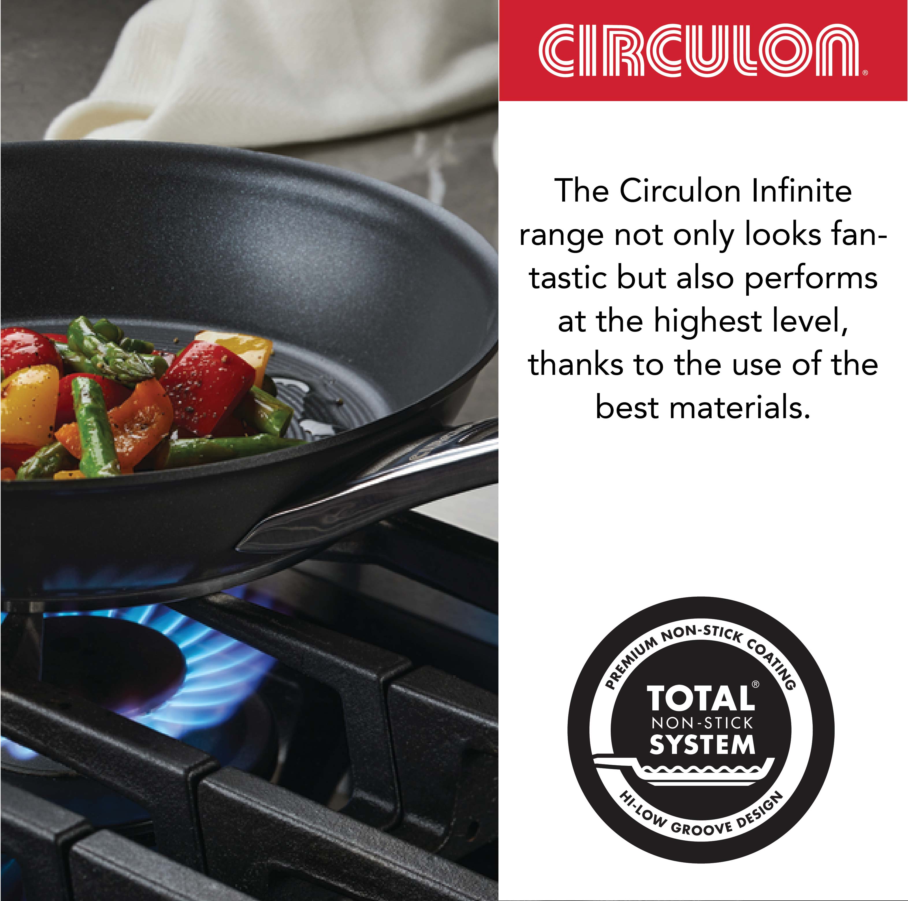 Circulon Infinite Non-Stick Hard Anodized 26cm (Stir fry + Curved Tawa)