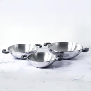 Stainless Steel Kadai Price: Buy Best Cookware - PotsandPans India