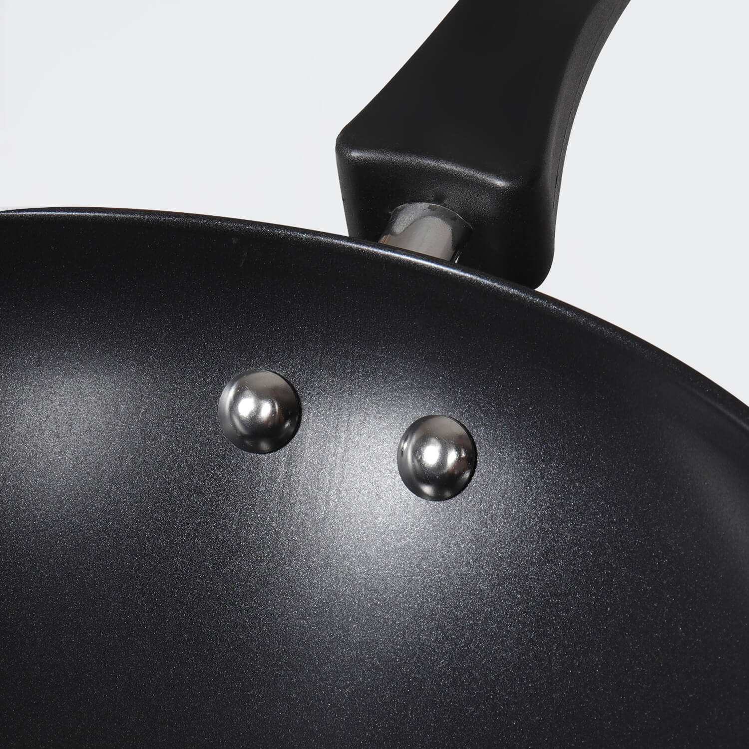 Meyer Kitchen Hacks (Stainless Steel + Non Stick) 3 Piece Open Stirfry/Kadai with Stick Handle Set, (22 cm / 26 cm/ 30 cm) - Pots and Pans
