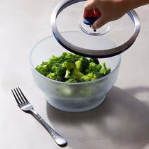 Microwave safe frosted borosilicate glass Anyday dishware set - (Large Shallow Dish  + Medium Deep Dish) with Lids