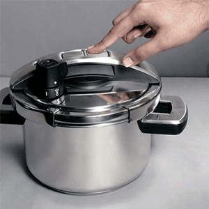Meyer Stainless Steel 4L 'Single Hand' High Pressure Cooker - Pots and Pans