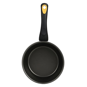 Meyer Skyline Non-Stick Saucepan with Lid 1.4 Litres/16cm, Grey - Pots and Pans