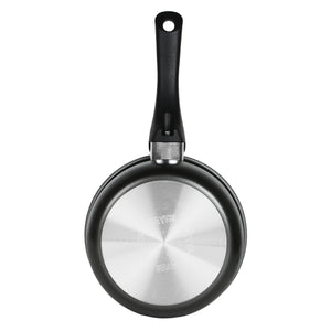 Meyer Skyline Non-Stick Saucepan with Lid 1.4 Litres/16cm, Grey - Pots and Pans