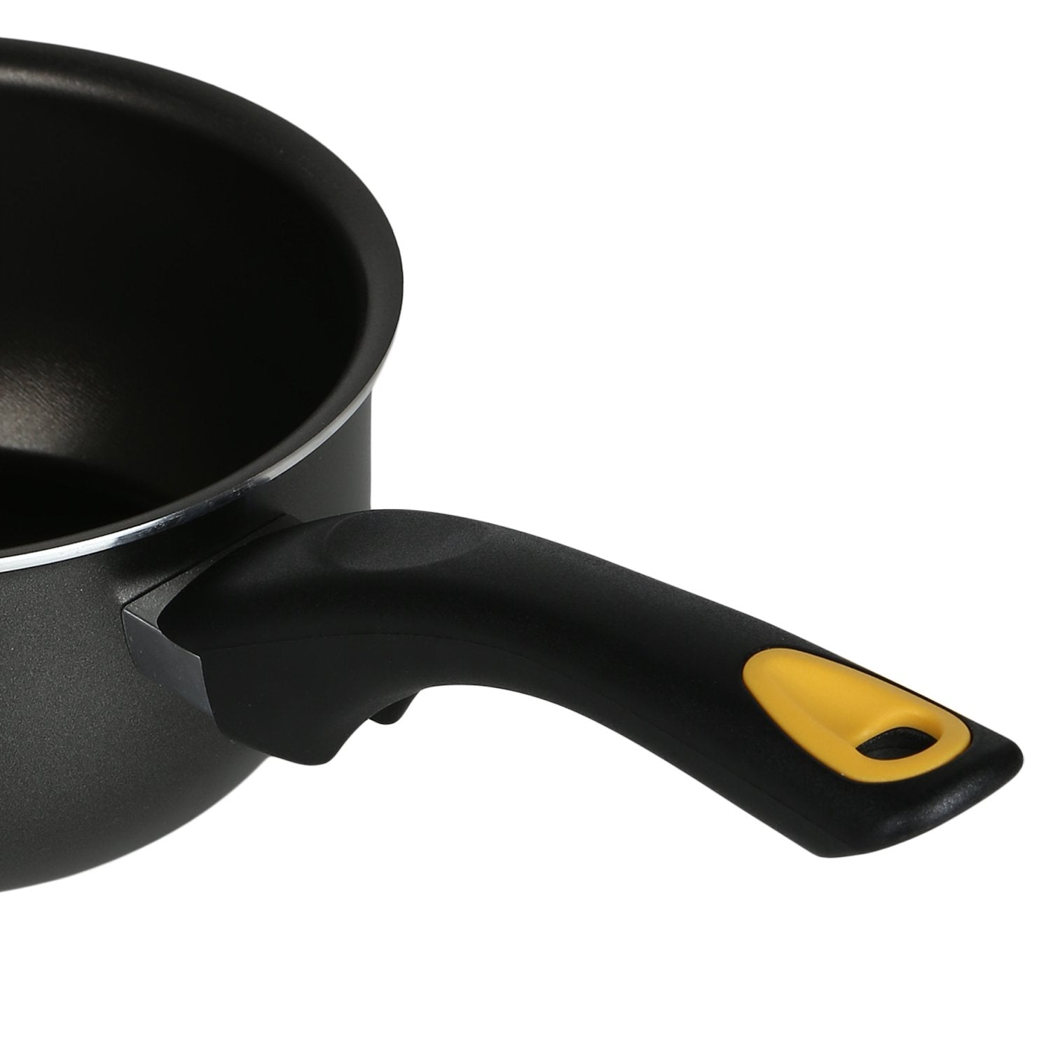 Meyer Skyline Non-Stick Saucepan with Lid 1.4 Litres/16cm, Grey - Pots and Pans