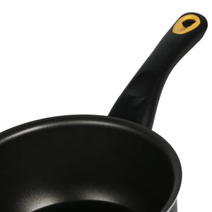 Meyer Skyline Non-Stick Saucepan with Lid 1.4 Litres/16cm, Grey - Pots and Pans