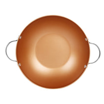 Prism Non-Stick Kadai 28cm, Copper [Induction & Gas Compatible] - Pots and Pans
