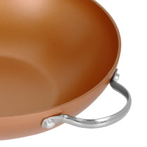 Prism Non-Stick Kadai 28cm, Copper [Induction & Gas Compatible] - Pots and Pans