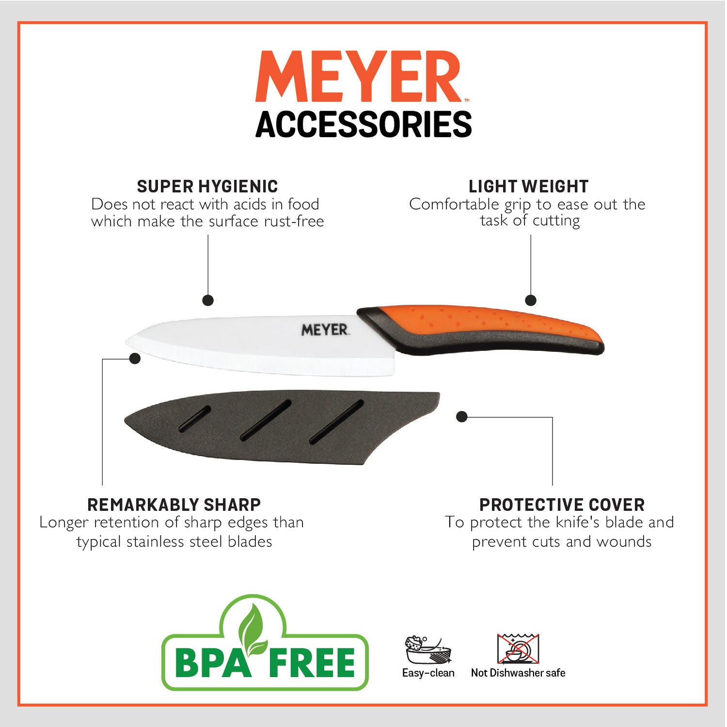 Meyer Heavy Duty Ceramic Knife 15cm - Pots and Pans