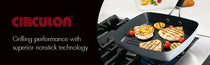 Circulon Momentum Non-Stick 2pcs Set 24cm Grillpan + 9" Silicone Tongs - Pots and Pans
