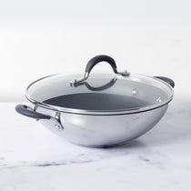 Circulon Momentum 27cm Non-Stick Kadai/Wok with Lid - Pots and Pans