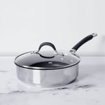 Circulon Momentum 24cm Non-Stick Sautepan/Deep Frypan with Lid - Pots and Pans