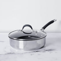 Circulon Momentum 24cm Non-Stick Sautepan/Deep Frypan with Lid - Pots and Pans