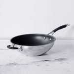 Circulon Momentum 27cm Non-Stick Stirfry/Wok with Helper Handle - Pots and Pans