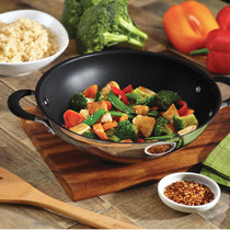 Circulon Momentum 32cm Non-Stick Kadai/Wok with Lid - Pots and Pans