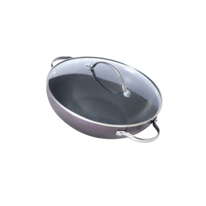 Luminescence Non-Stick 8-Piece Cookware Set, Red (Saucepan+Kadai+Frypan+Tawa+Accessories) - Pots and Pans