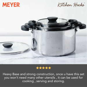 Meyer Kitchen Hacks 3 Piece Casserole Biryani Pot Set