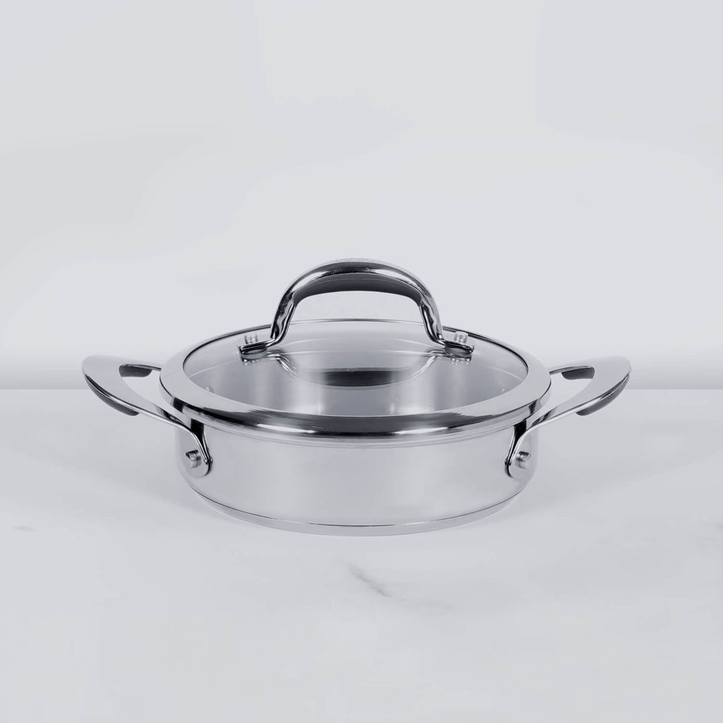 Meyer Select Stainless Steel Sauteuse 24cm (Induction & Gas Compatible) - Pots and Pans