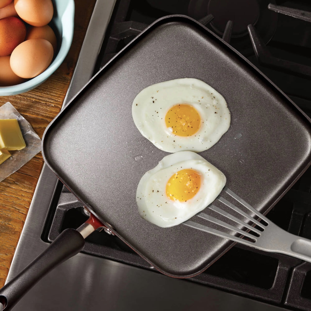 Meyer Premium Non-Stick Square Tawa 28cm (3mm Thick) - Pots and Pans