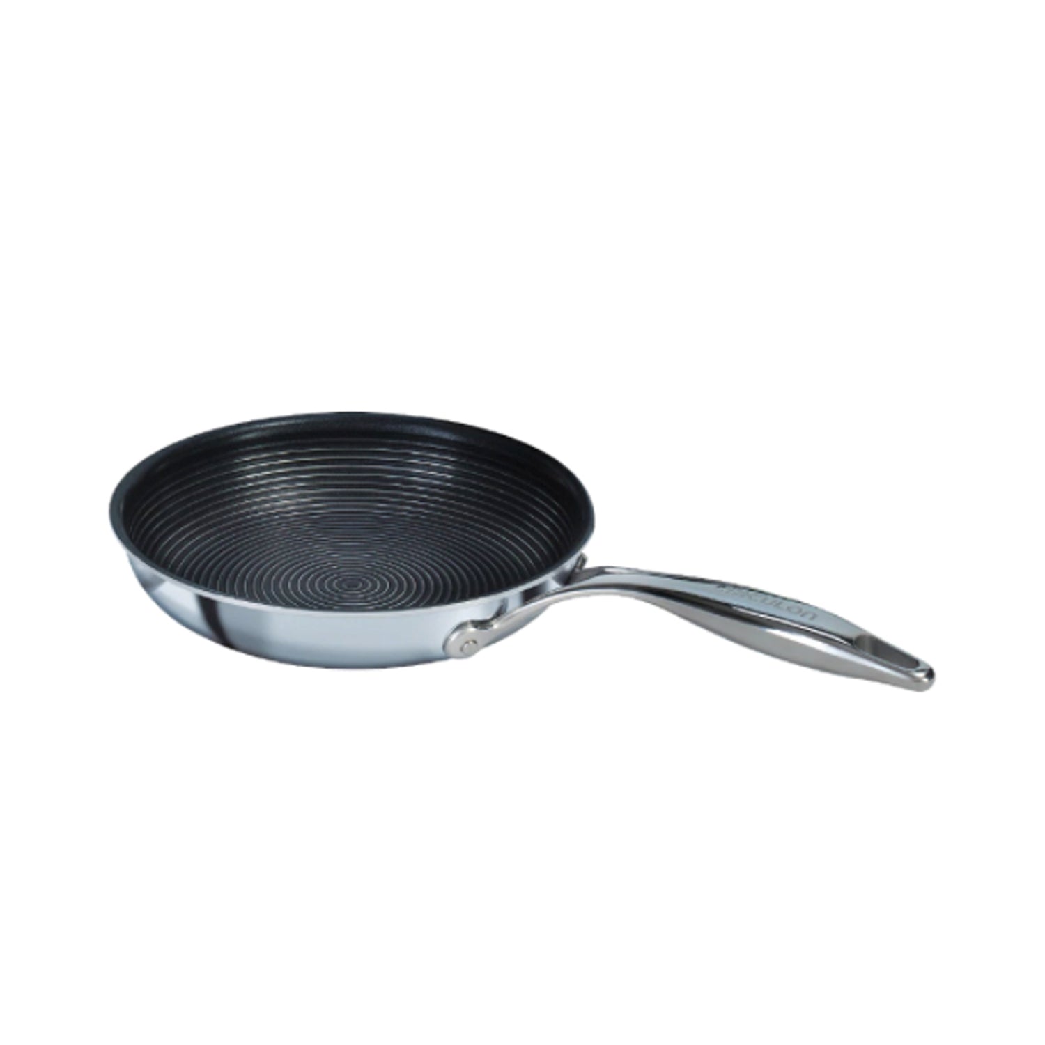 Circulon Clad Stainless Steel Frying Pan / Skillet with Hybrid SteelShield and Nonstick Technology, 22cm, Silver