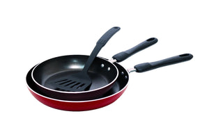 Meyer Non-Stick 3pcs Set - Frypans 20cm + 24cm with Accessory (Not Suitable For Induction) - Pots and Pans