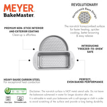 Meyer Bakemaster 2-Piece Bakeware Set - 2 LB Loaf Tin + 20cm/8" Pie Tin - Pots and Pans