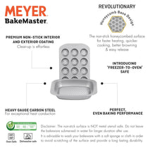 Meyer Bakemaster 2-Piece Bakeware Set - 12 Cup Mini Muffin Pan + Mini Oven Roaster - Pots and Pans