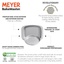 Meyer Bakemaster 2-Piece Bakeware Set - Mini Oven Roaster + 20cm/8" Pie Tin - Pots and Pans