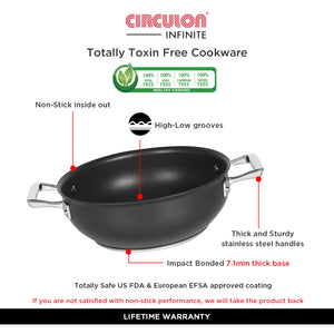 Circulon Infinite Non-Stick + Hard Anodized Chef's Casserole/Biryani Pot 4.3L/26cm (Gas & Induction Compatible) - Pots and Pans