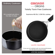 Circulon Origins 20cm Saucepan Non-Stick + Hard Anodized, Grey (Suitable For Gas & Induction) - Pots and Pans