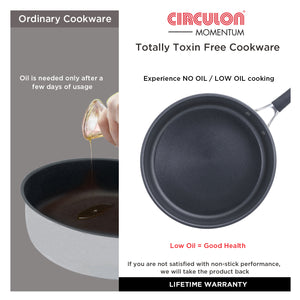 Circulon Momentum Non-Stick 4pcs set (24cm Sautepan with Lid + Spoonula Spatula) - Pots and Pans