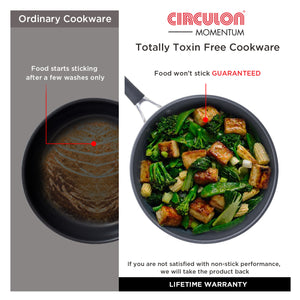 Circulon Momentum Non-Stick 4pcs set (24cm Sautepan with Lid + Spoonula Spatula) - Pots and Pans