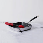 Circulon Momentum Non-Stick 2pcs Set 24cm Grillpan + 9" Silicone Tongs - Pots and Pans
