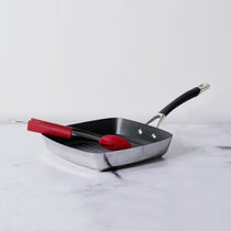 Circulon Momentum Non-Stick 2pcs Set 24cm Grillpan + 9" Silicone Tongs - Pots and Pans