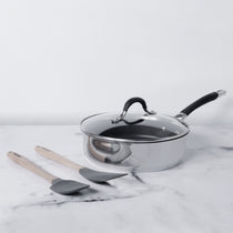 Circulon Momentum Non-Stick 4pcs set (24cm Sautepan with Lid + Spoonula Spatula) - Pots and Pans