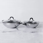 Circulon Momentum 4pcs Non-Stick Kadai Set with Lids (23cm +27cm) - Pots and Pans
