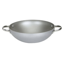 Prism Non-Stick Kadai 26cm, Silver [Induction & Gas Compatible] - Pots and Pans