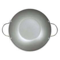 Prism Non-Stick Kadai 26cm, Silver [Induction & Gas Compatible] - Pots and Pans