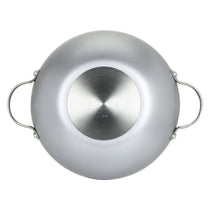 Prism Non-Stick Kadai 28cm, Silver [Induction & Gas Compatible] - Pots and Pans