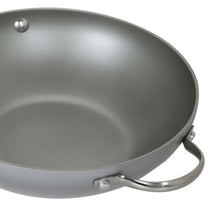 Prism Non-Stick Kadai 26cm, Silver [Induction & Gas Compatible] - Pots and Pans