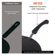 Meyer Non Stick Edge-less Induction Flat Tawa, 30 cm - Pots and Pans